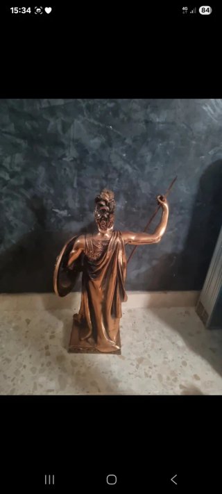 Figura Guerrero Griego Bronce