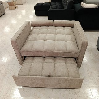 Sofá Cama Beige 118cm