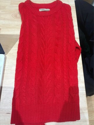 Jersey Pull&Bear rojo trenzado