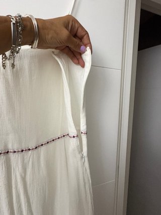 Vestido blanco estilo ibicenco