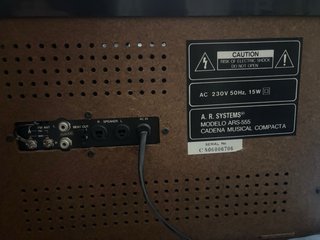 Equipo de música A.R. Systems ARS-555 (Negociable)
