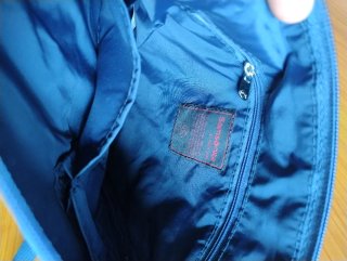 Borsa morbida blu da viaggio