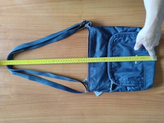 Borsa morbida blu da viaggio