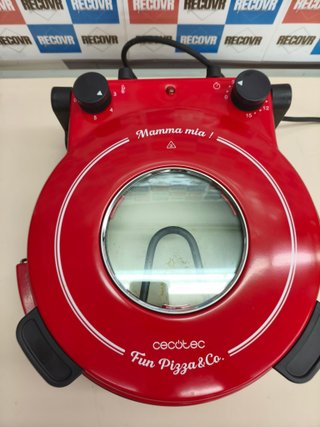 Horno para pizza Cecotec Fun Pizza & Co Mamma Mía Vista 1200W rojo