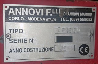 Encamadora Annovi TP-1500.