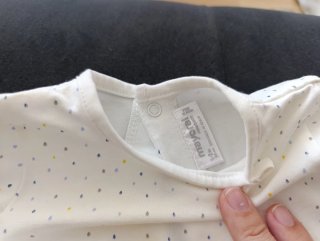 Camiseta manga larga 1-2 meses