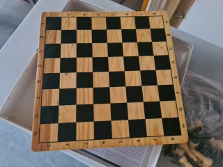 Juego de Ajedrez y Damas de Madera