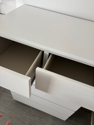 Cómoda MALM 6 cajones IKEA blanca