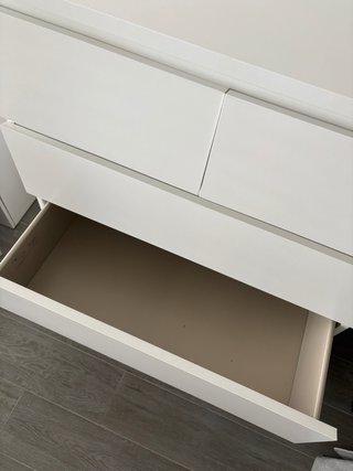 Cómoda MALM 6 cajones IKEA blanca