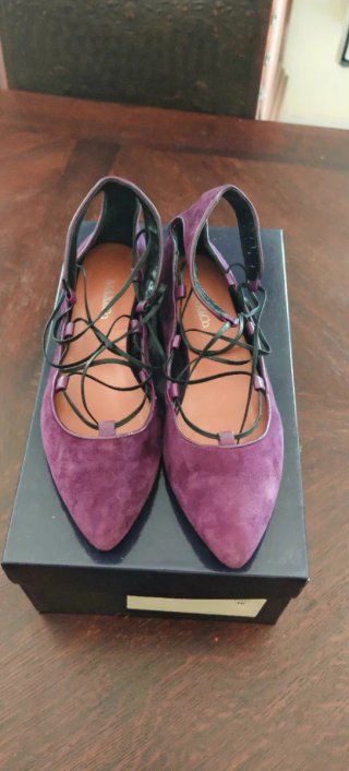Ballerine scamosciate Max&Co viola Tg 39