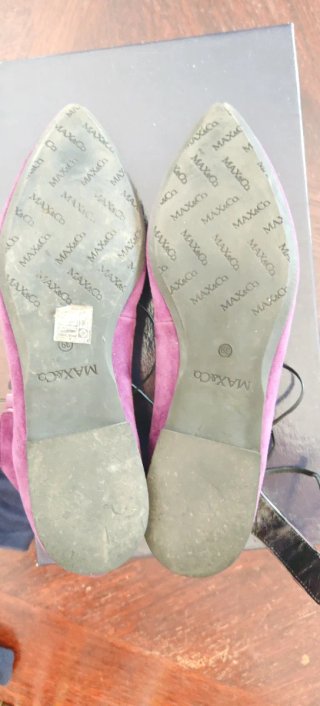 Ballerine scamosciate Max&Co viola Tg 39
