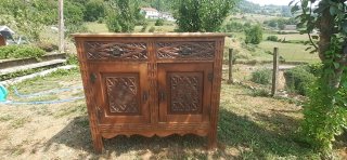 Aparador antiguo estilo vasco madera