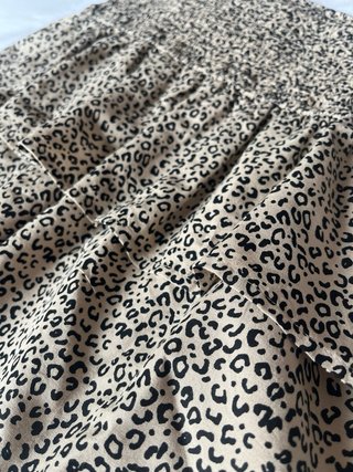 Falda Mango Animal Print Talla Única