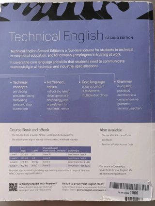 TECHNICAL ENGLISH 2ND EDITION LEVEL 2 COURSE BOOK.