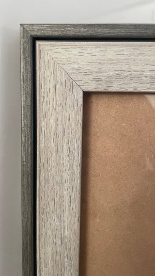Marco grande madera y acrílico