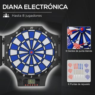 Diana Electrónica 31 Juegos 8 Jugadores con LCD