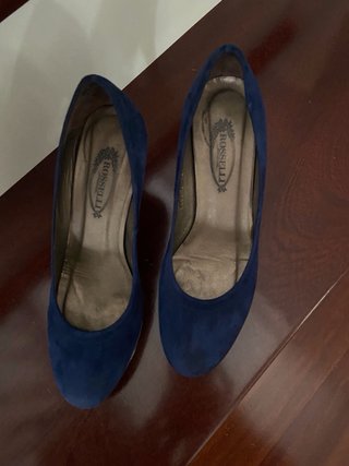 Zapatos de ante azul marino Amberone talla 38