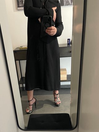 Vestaglia Negligee Nera Taglia Unica