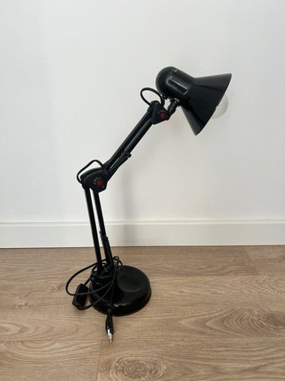 Lámpara de estudio negra ajustable