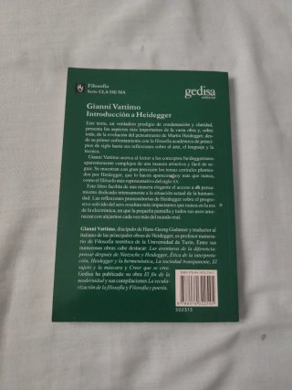 Introducción a Heidegger Gianni Vattimo