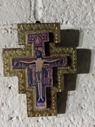 Croce San Damiano dorata