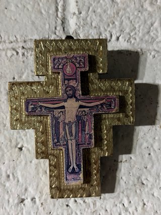 Croce San Damiano dorata