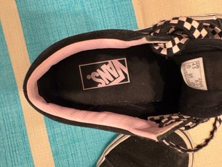Zapatillas Vans Negras y Rosas Talla 36