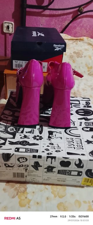 Zapatos de plataforma Reebok rosas