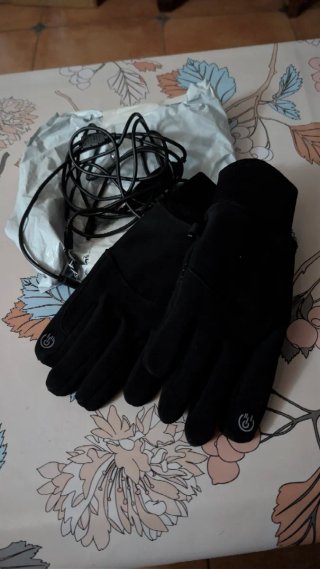 Guantes calefactables negros