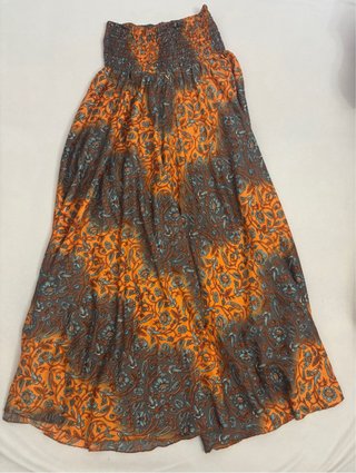 Falda pantalón estampada talla única