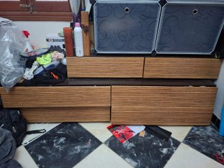 Cajoneras 6 cajones madera y plástico