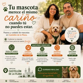 Paseador de perros Castellón ⭐