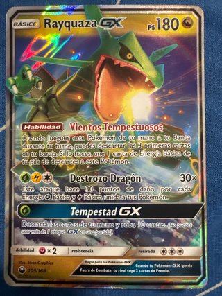 Carta Pokémon Rayquaza GX 109/168