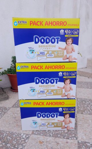 288 Pañales(3x96)Dodot Sensitive t4+