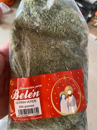 Musgo verde para Belén 400g