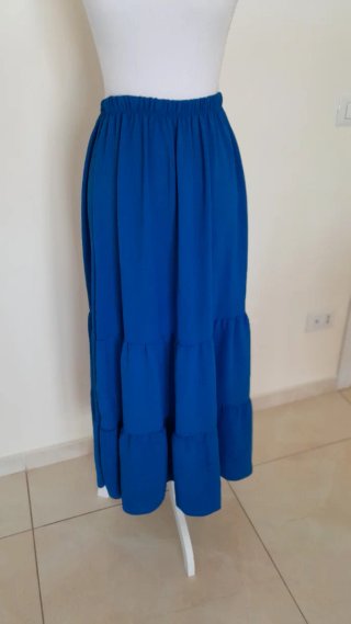 Gonna Maxi + Blusa Blu