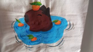Bolso Tote con dibujo de capibara