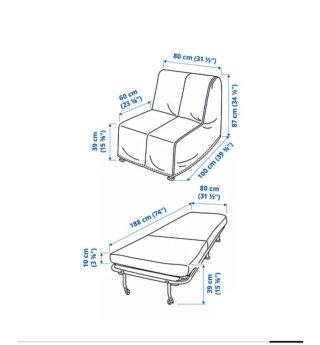 Sillón Cama Individual Ikea