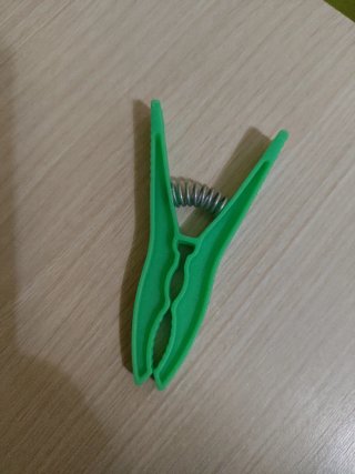 Pinza de ropa verde
