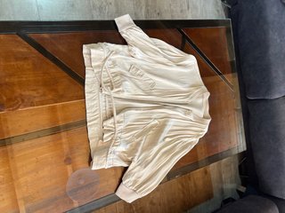 Chaqueta manga 3/4 beige