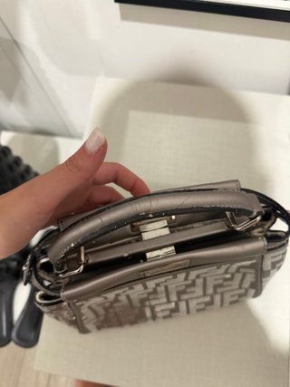 Borsa Fendi Grigio/Argento con Sequins