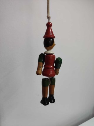 Portachiavi pinocchio in legno