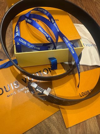 Cintura Louis Vuitton Marrone e Argento