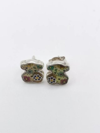 Pendientes Tous Oso Flores Multicolor