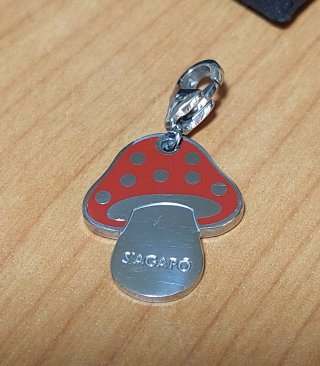 S'Agapò Bracciale con Charms Cuore, Fungo e Pesce