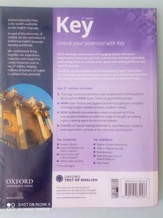 Libro "Key 2 Bachillerato Oxford"