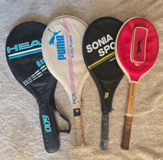 Set 4 Racchette da Tennis Vintage