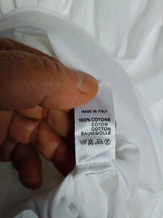 Camicia da notte Linclarlor cotone bianca tg 52