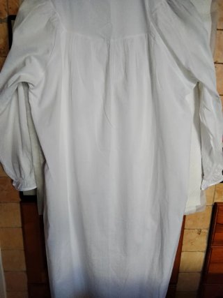 Camicia da notte Linclarlor cotone bianca tg 52