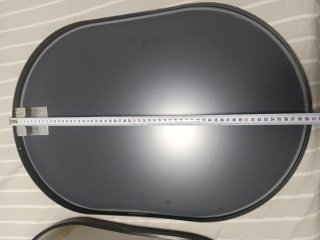Espejo Ovalado Negro